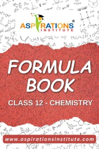Formula Book - 12 Chemistry